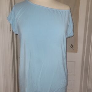 Light Blue Short Sleeve Top